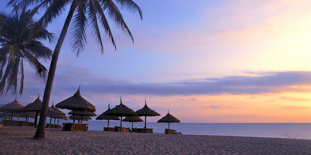 Vietnam beach scene